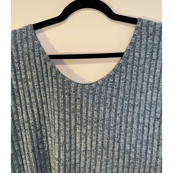 Romwe Womens‎ Ribbed Scoop Neck Pullover Sweater Size M Fitted Preppy 90s Staple - Picture 3 of 9